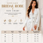 White Lace Bridal Robe – Satin Wedding Dressing Gown